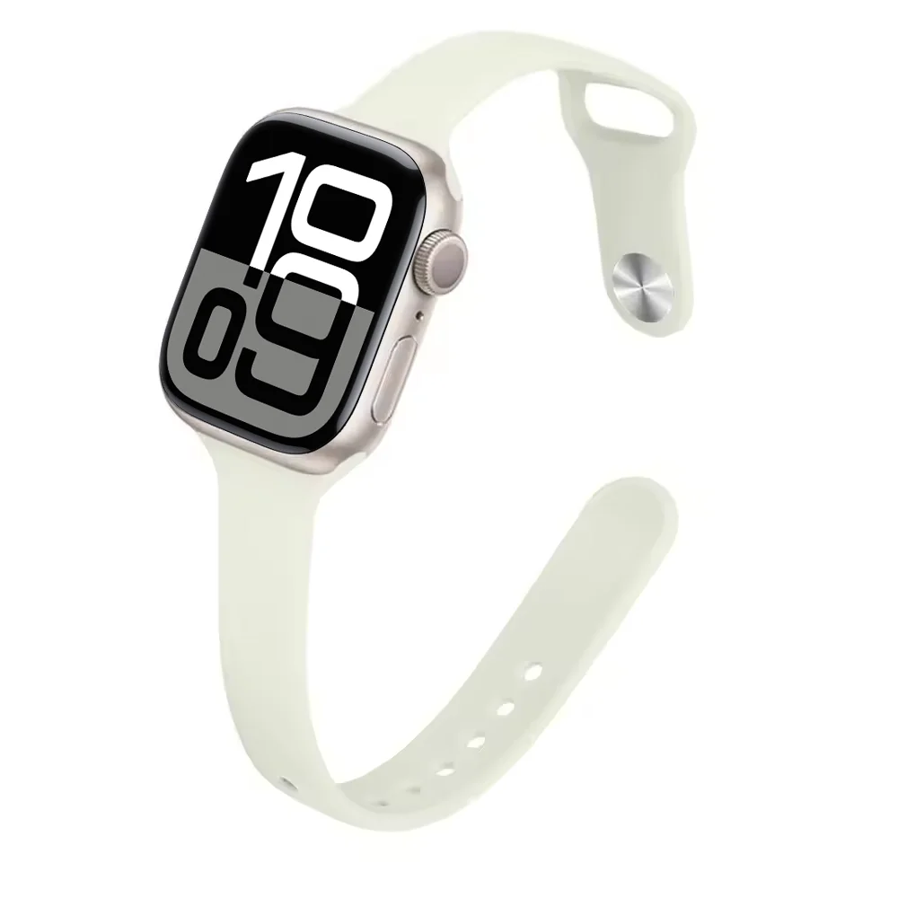 Breathable Silicone Strap for Smartwatch - Elegant Bracelet Design