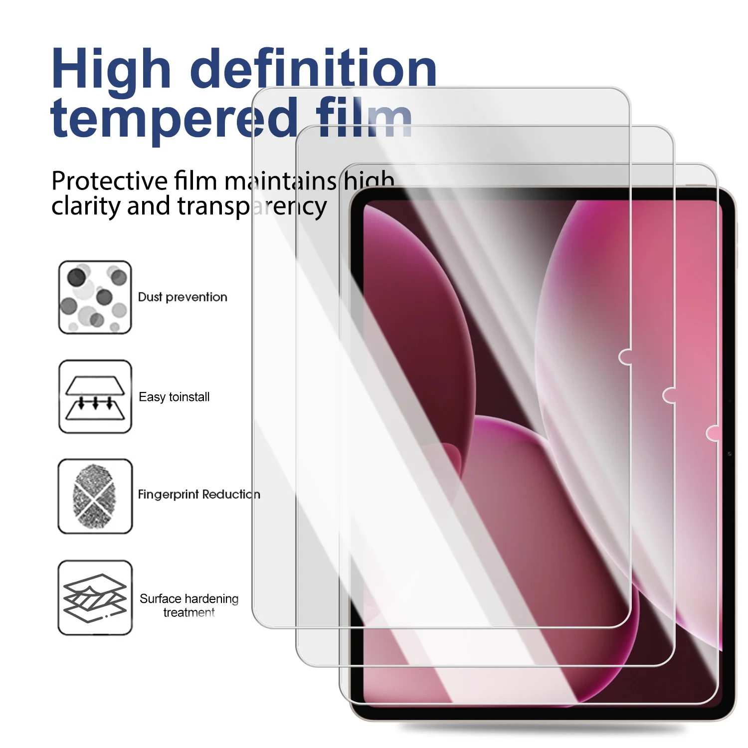 Tempered Glass Easy to Install 9H Hardness Protective Films Screen Protector For OPPO Pad 4 Pro 13.2inch 2025