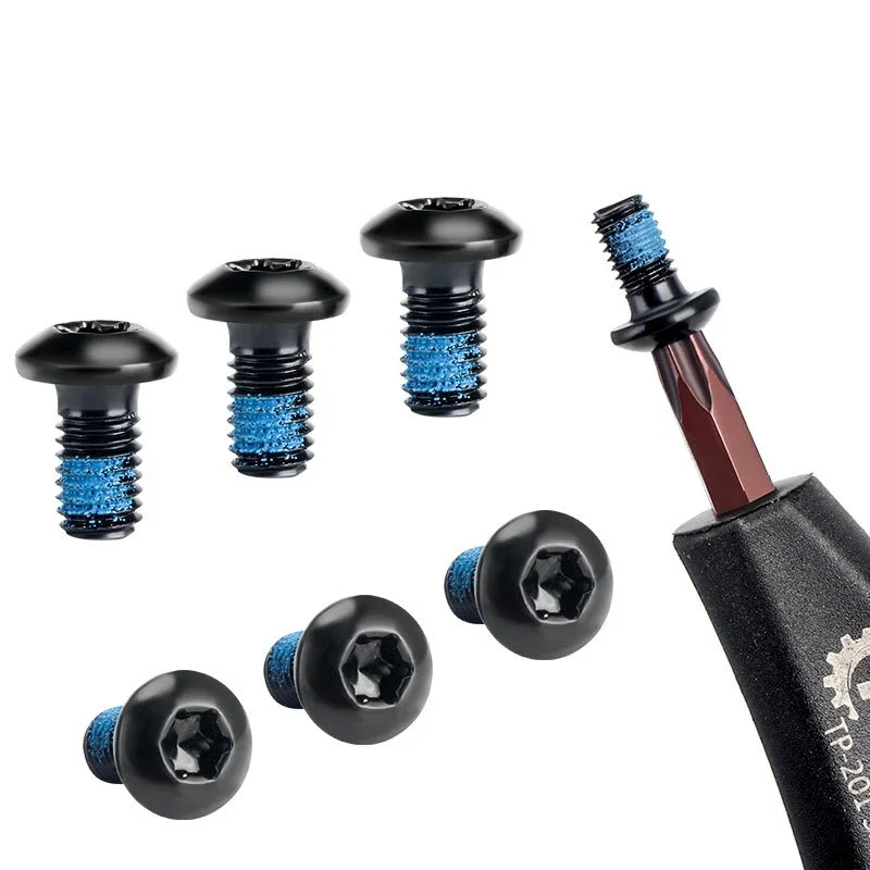

TOOPRE 12 Pcs Mountain Bike Disc Brake Rotor Bolts M5*9mm Stainless Steel T25 Torx Screws Iamok Bicycle Parts