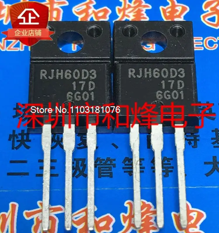 

(10PCS/LOT) RJH60D3 RJH60D3DPP TO-220F 600V 17A New Original Stock Power chip