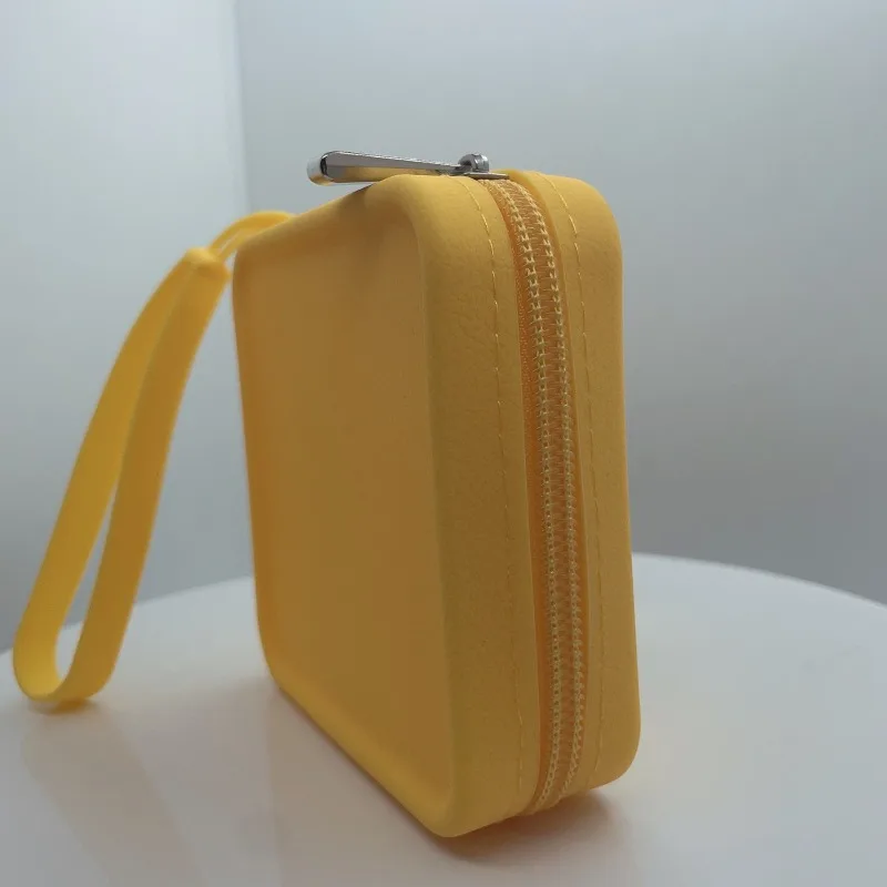 Manufacturers wholesale silicone purse bag Children's small purse adult silicone earphone jewelry simple round storage bag