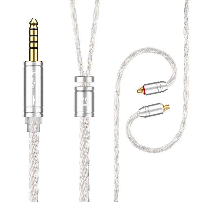 KBEAR JunTian Chord 2 Meters 16 Core Silver-plated OCC HiFi