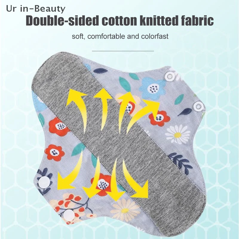 1PCS 18/23CM Anti-slip Graphene Antimicrobial Sanitary Pads Reusable Care Pads Breathable Maternity Menstrual For Women