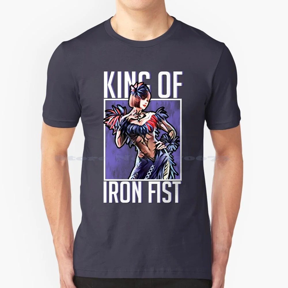 King Of Iron Fist-Anna Williams T Shirt 100% Cotone Tee Tekken Fighting Game Comunità Fgc Iron Fist Devil Tournament 7 Tag Gym