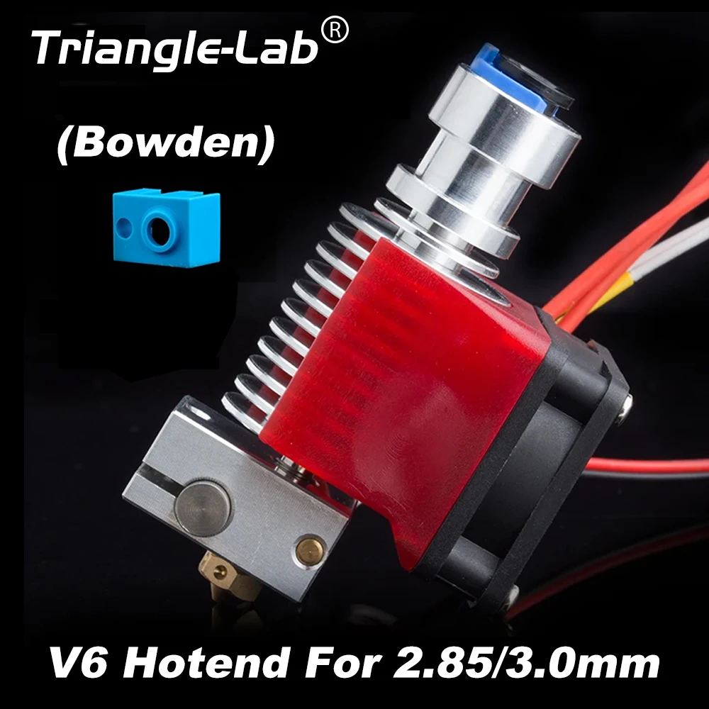 C Trianglelab V6 2,85/3,0mm Hotend 12V/24V Remote Bowen Print J-kopf Hotend und Lüfter Halterung Für HOTEND Für PT100