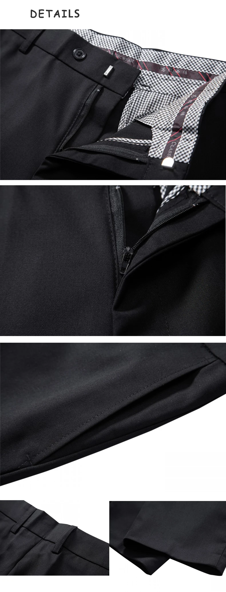 Men's Thermal Waterproof Golf Trousers Fabric Close-Up View