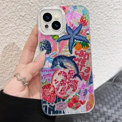 Ocean Sea Turtle Design Phone Case - Durable Hard PC+TPU Back Cover - iPhone 12 Mini (H982P1Plume)