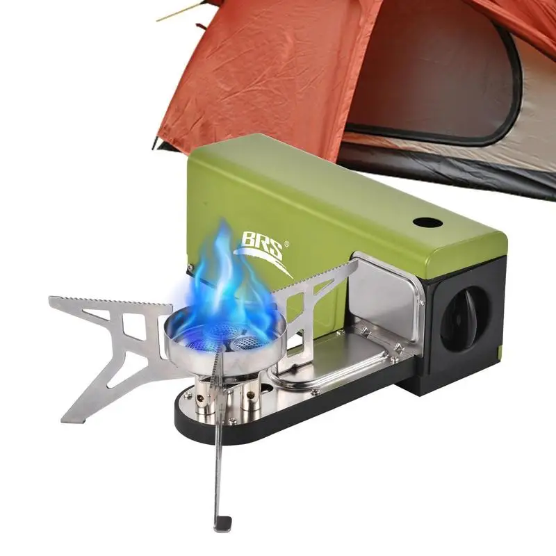 

Folding Camping Gas Stove 3800W Portable Folding Stove Outdoor Hiking BBQ Travel Cooking Grill Cooker BRS-97 Cassette Gas Burner