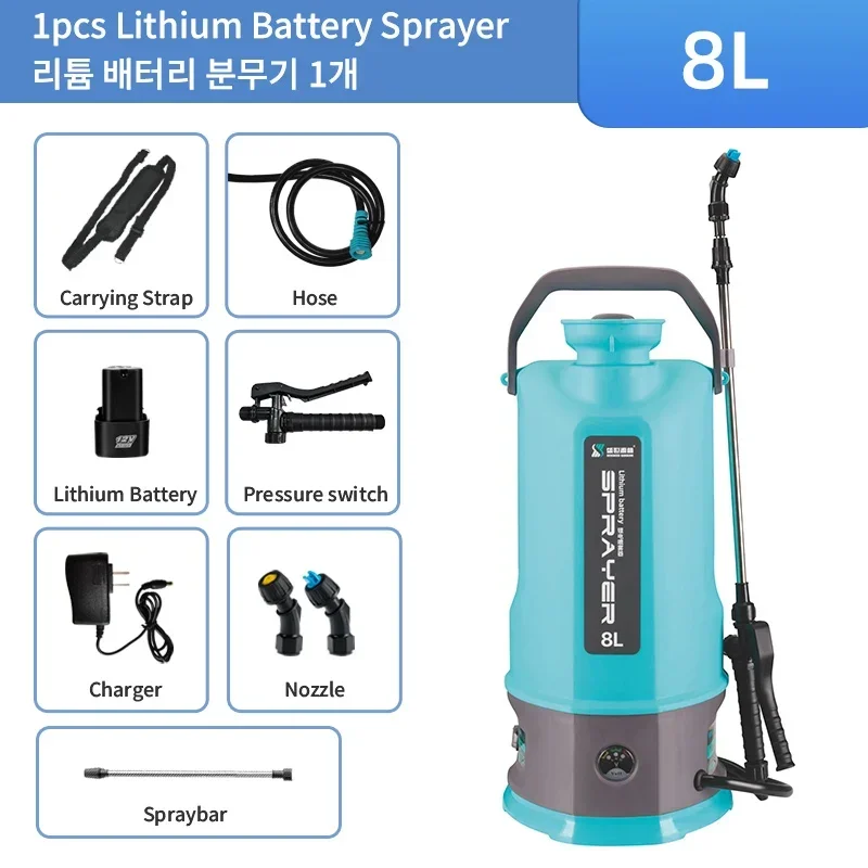 electric 8 Litre spray pumps with 2 lithium battery for sale exclusively for farmers