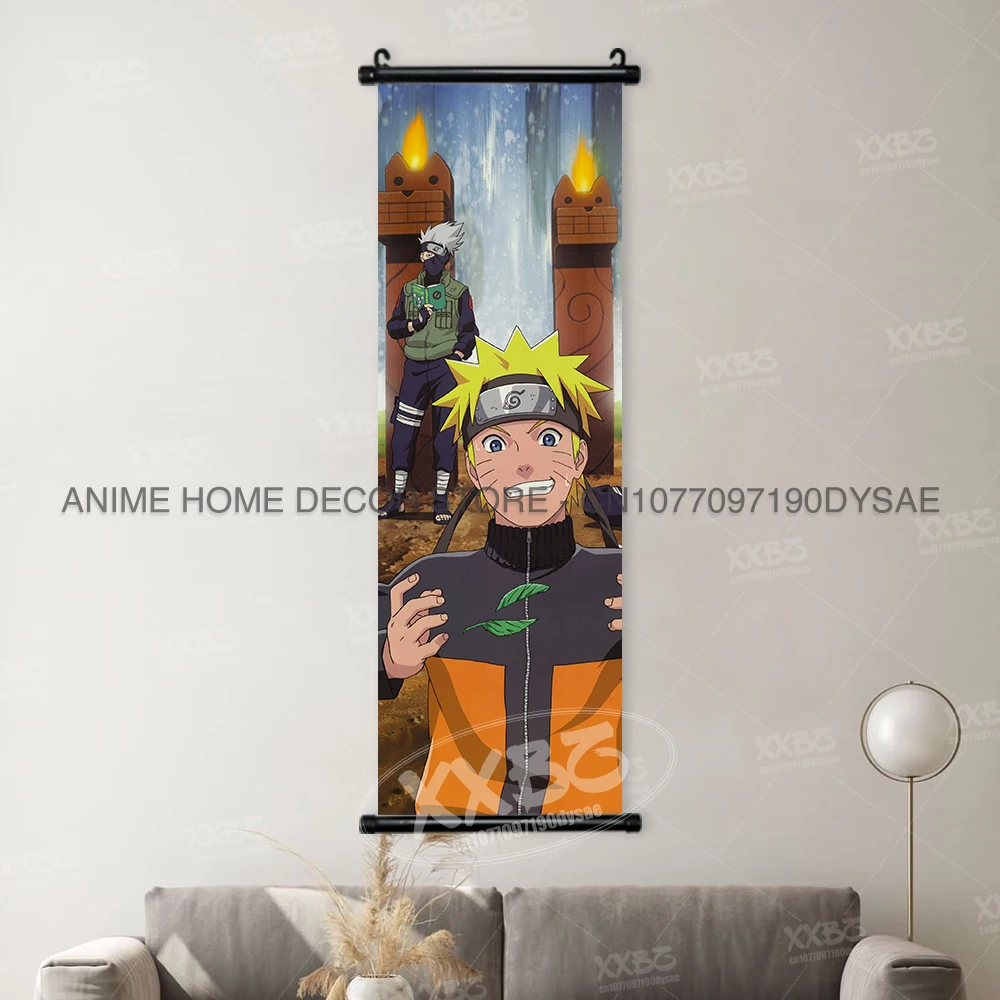 Anime Wall Art: Uchiha Itachi, Haruno Sakura, Shikamaru & Orochimaru Hanging Decor
