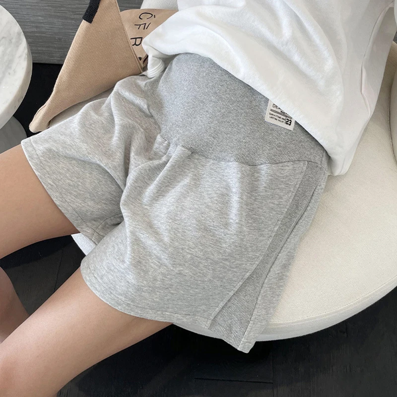 Korean Style Loose Casual Large Size Maternity Belly Support Shorts Adjustable External Wear Maternity Pants