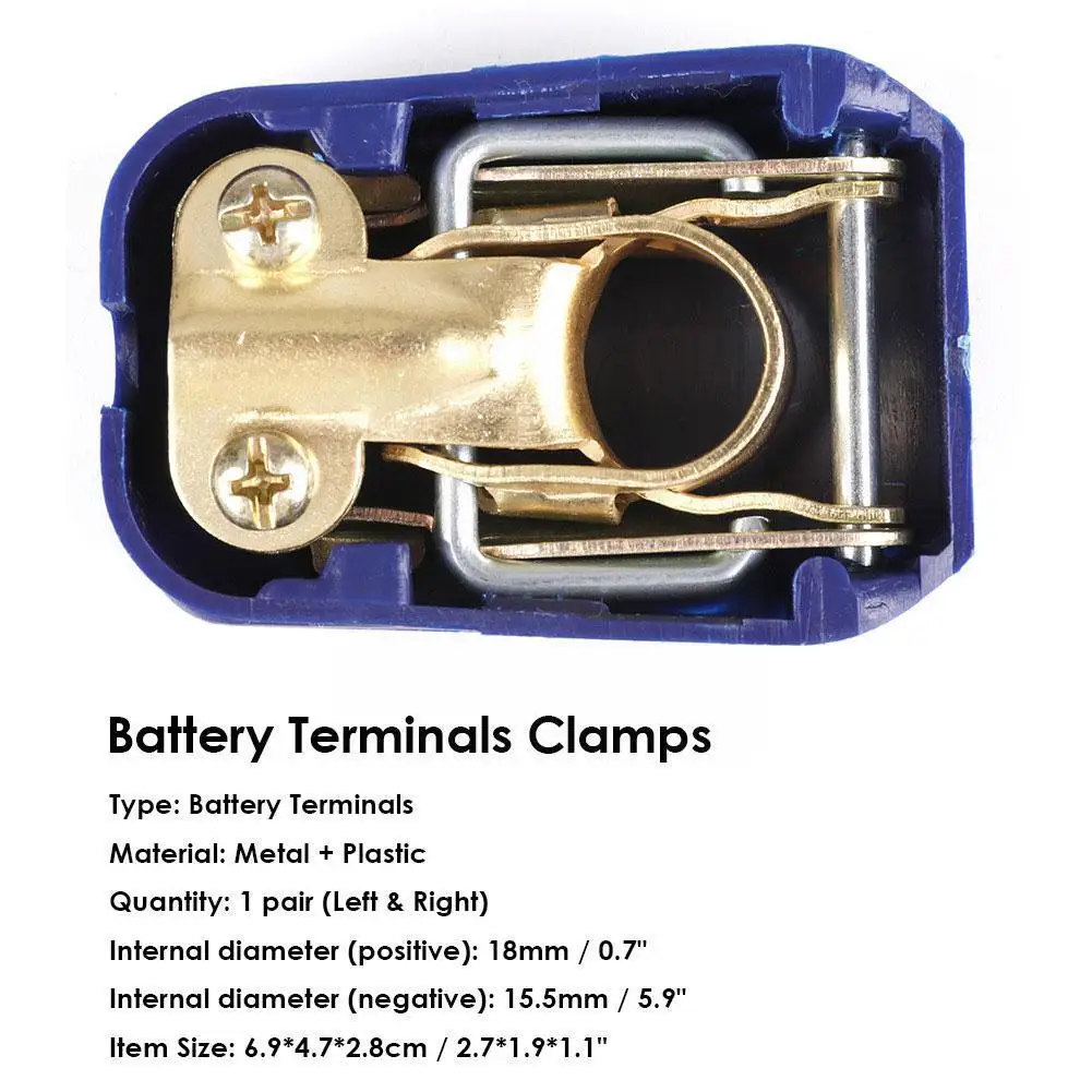 Car Battery Accessories A Pair Positive & Negative Electrode Quick Release Terminals Battery Clamps Car Connector Off Lift Car Q4o9