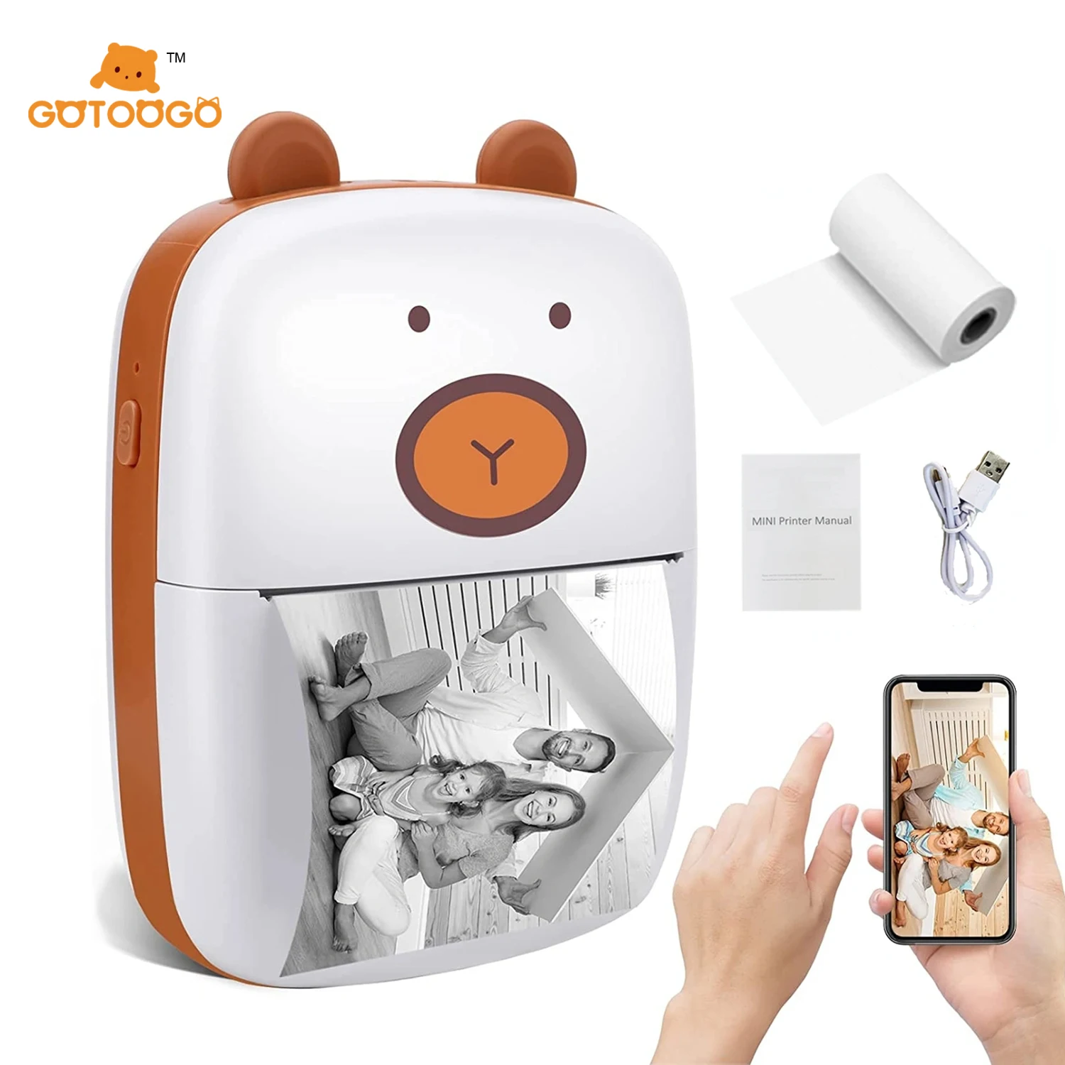 Stampante Fotografica Termica Portatile GuKKK - Bluetooth, Senza Inchiostro, Per Appunti E Foto - Foto 6