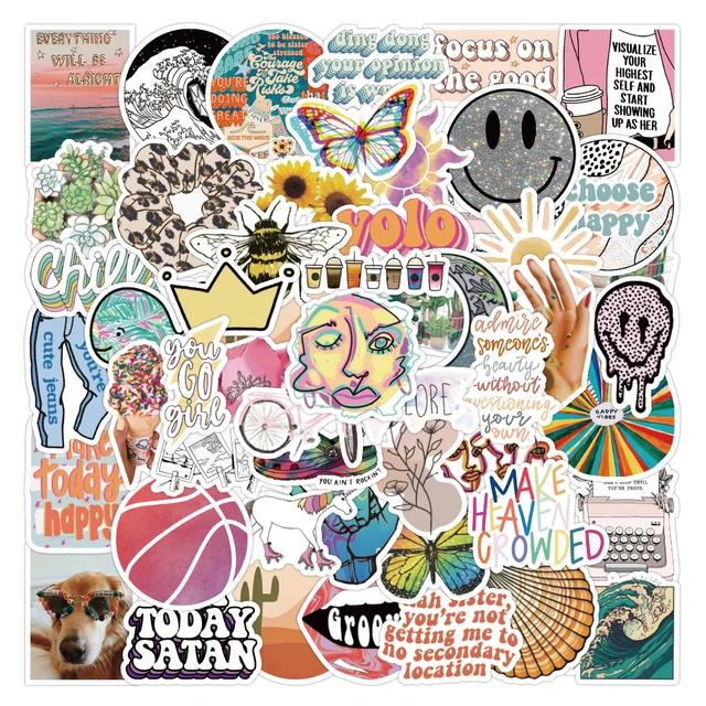 10/20/50pcs Inspirational Quote Stickers Vision Board Motivational Sticker  for Adults Teens Students Teachers Aesthetic Decals