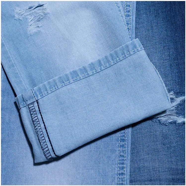 Pure Cotton Denim Fabric 6OZ Breathable Soft Cotton Jeanswear for Shirts And Pants Origin China for Clothing Accessories