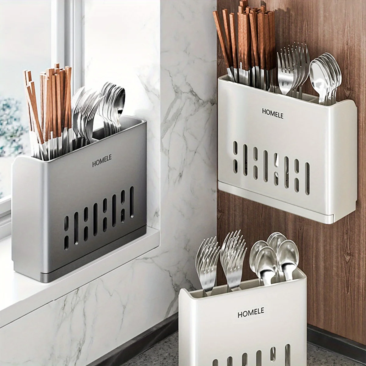 Flatware Organizer Multifunctional Cutlery Storage Rack