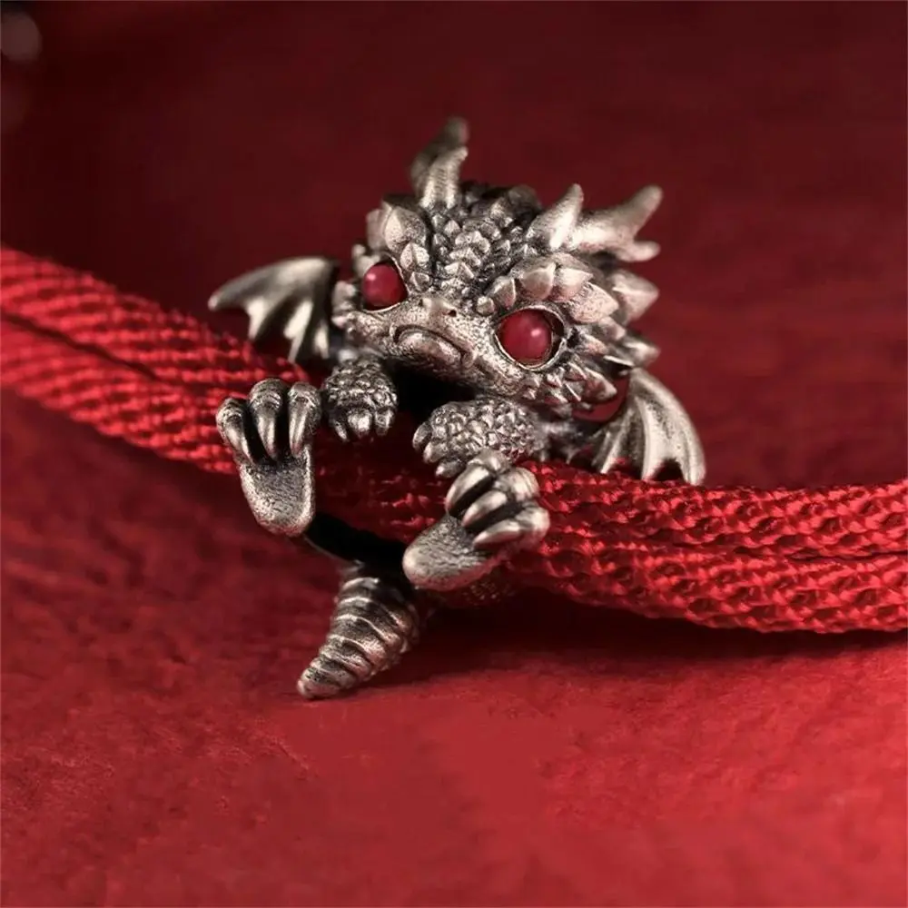 Red Metal Dragon Bracelet Bangle Jewelry for Men and Women