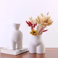 Ceramic Human Body Shape Vase Nude Naked Girl Butt Ceramic Flower Vase Flower Arrangement Modern Home Creative Decoration 1