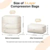 Comforter Storage Bag - Large Capacity Blanket Storage Bags 3-Layer Ultra Space Saving Self Compression Organizer 2