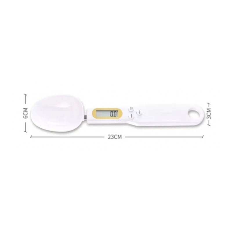 Electronic Measuring Spoon Weighing Spoon Tool Electronic Home Kitchen Scale LCD Digital Measuring Food Flour Mini Tool for Milk Coffee Flour Powder Baking