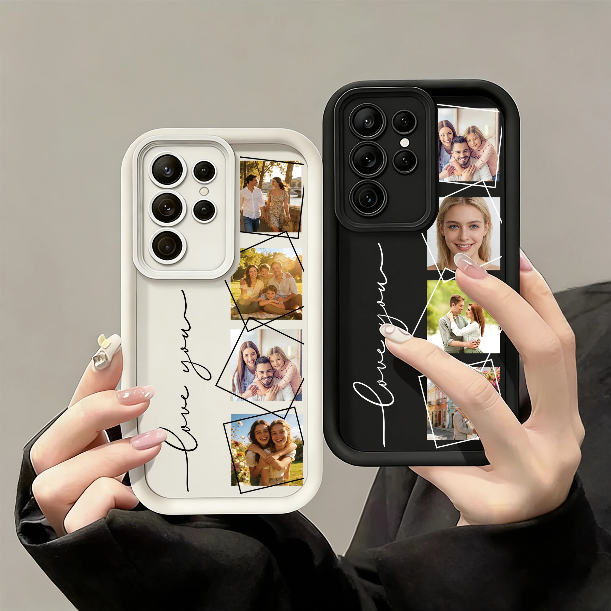 Custom Photo Family Friends Couple Pictures Soft TPU Phone Case thumbnail 6