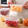 1/10pcs Refrigerator Storage Box Fridge Fresh Vegetable Fruit Storage Container Food Crisper Box with Lid Kitchen Organizer 3