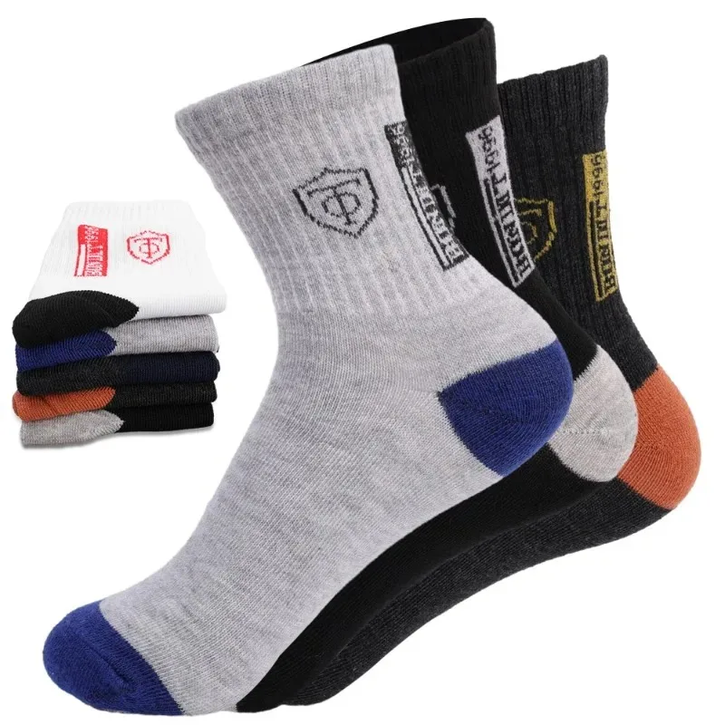 Sports Stockings Men Bamboo Fiber Cotton Socks 3Pairs