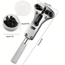 Waterproof Adjustable Watch Case Opener and Battery Press Tool with 3 - Claw Design (Large 1x)