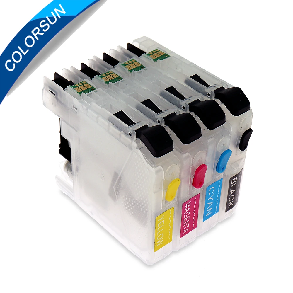 Cartucho de tinta recargable para impresora Brother LC221, LC223, DCP  J562DW/MFC J480DW/MFC J680DW con chips de arco, Brother MFC  J880DW|cartridge for printer|brother cartridgeprinter cartridges -  AliExpress