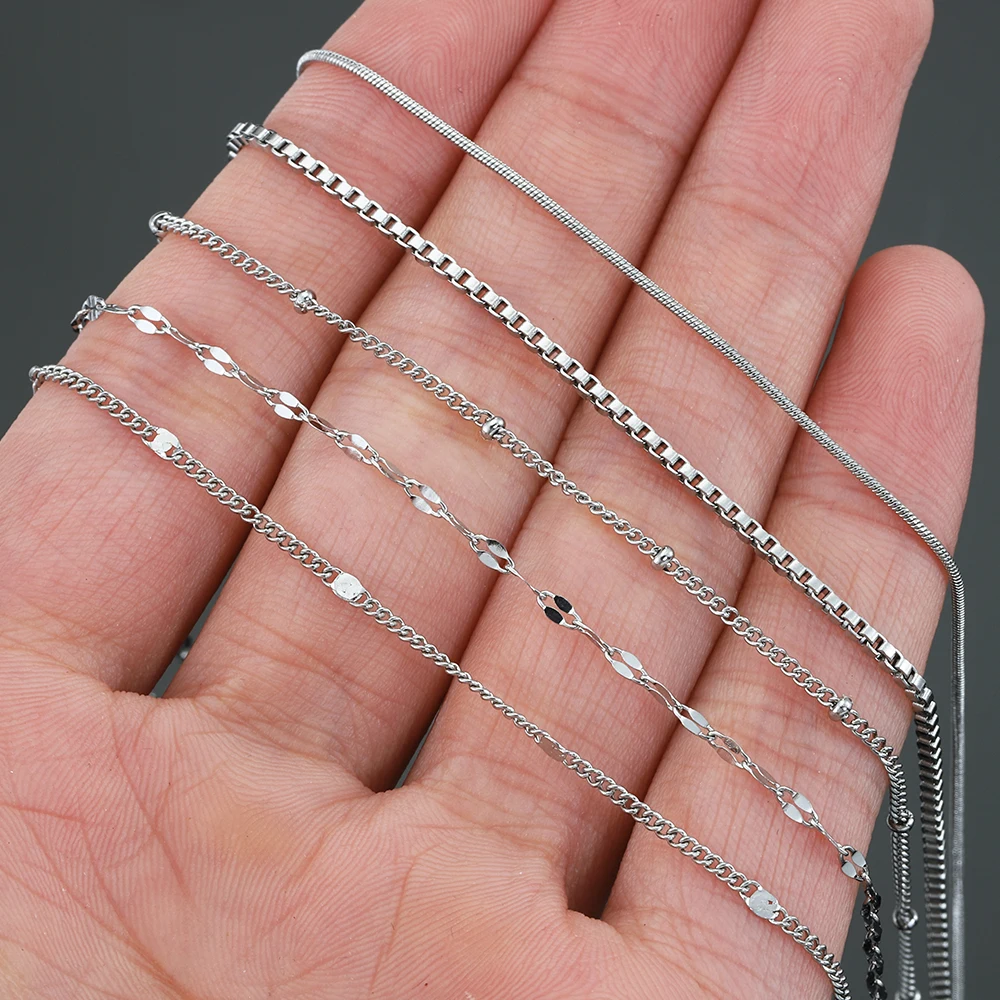 Exemples de bijoux fabriqués avec les chaînes