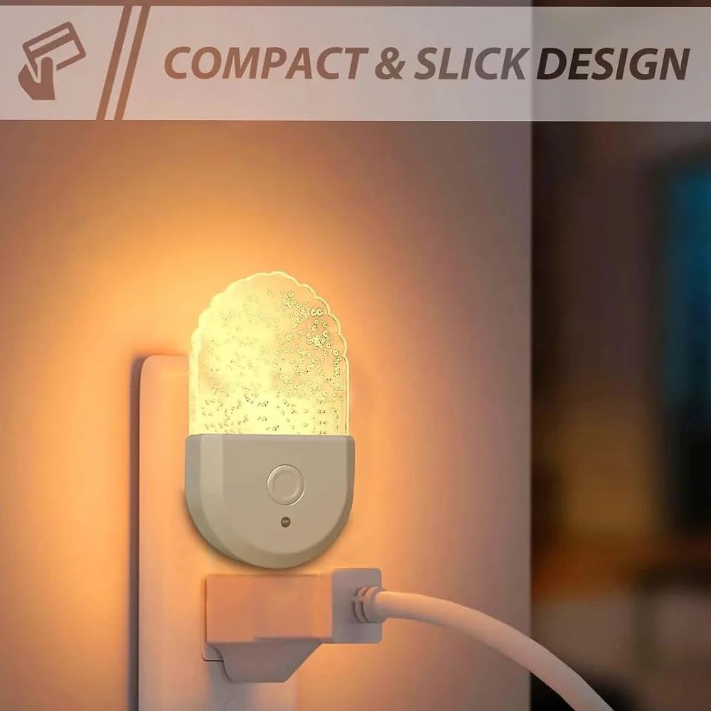 Bedside Lamp Night Light EU US Plug Eye Protection LED Mini Wall Lamp Kids Gift Use For Home Aisle Bedroom Living Room Baby Feed 5