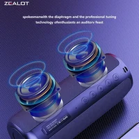 Zealot -S51 Wireless Speakers, Outdoor Portable Subwoofer Speaker ,Waterproof IPX 5, , Dual Pairing,1800mAh - Image 3