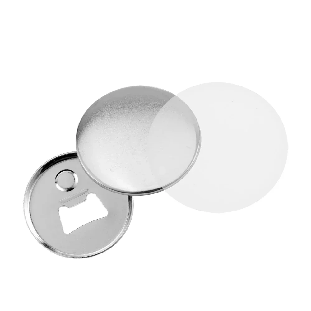 DIY Badge Material for Portable Bottle Opener with Keychain Refrigerator Magnet Making for Button Maker Machine Parts 50pcs 58mm