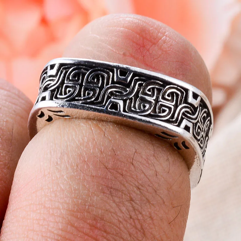 Promotion%20Jewelry%20Carving%20Pattern%20Square%20Design%20Retro%20Thai%20Sier%20Unisex%20Ring%20For%20Women%20Man%20Gifts%20Never%20Fade%20-%20Image%205
