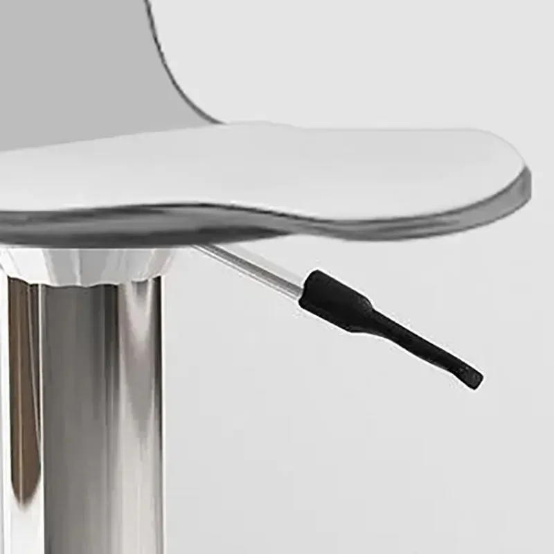 Acrylic Swivel Bar Chairs Pink Transparent Barber Metal White Bar Chairs Kitchen Tall Adjustable Chaise Design Furniture