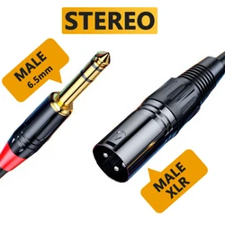 Premium XLR Female Audio Cable - Balanced Microphone & Speaker Connection, Various Lengths - 3m (Black M - M -stereo)