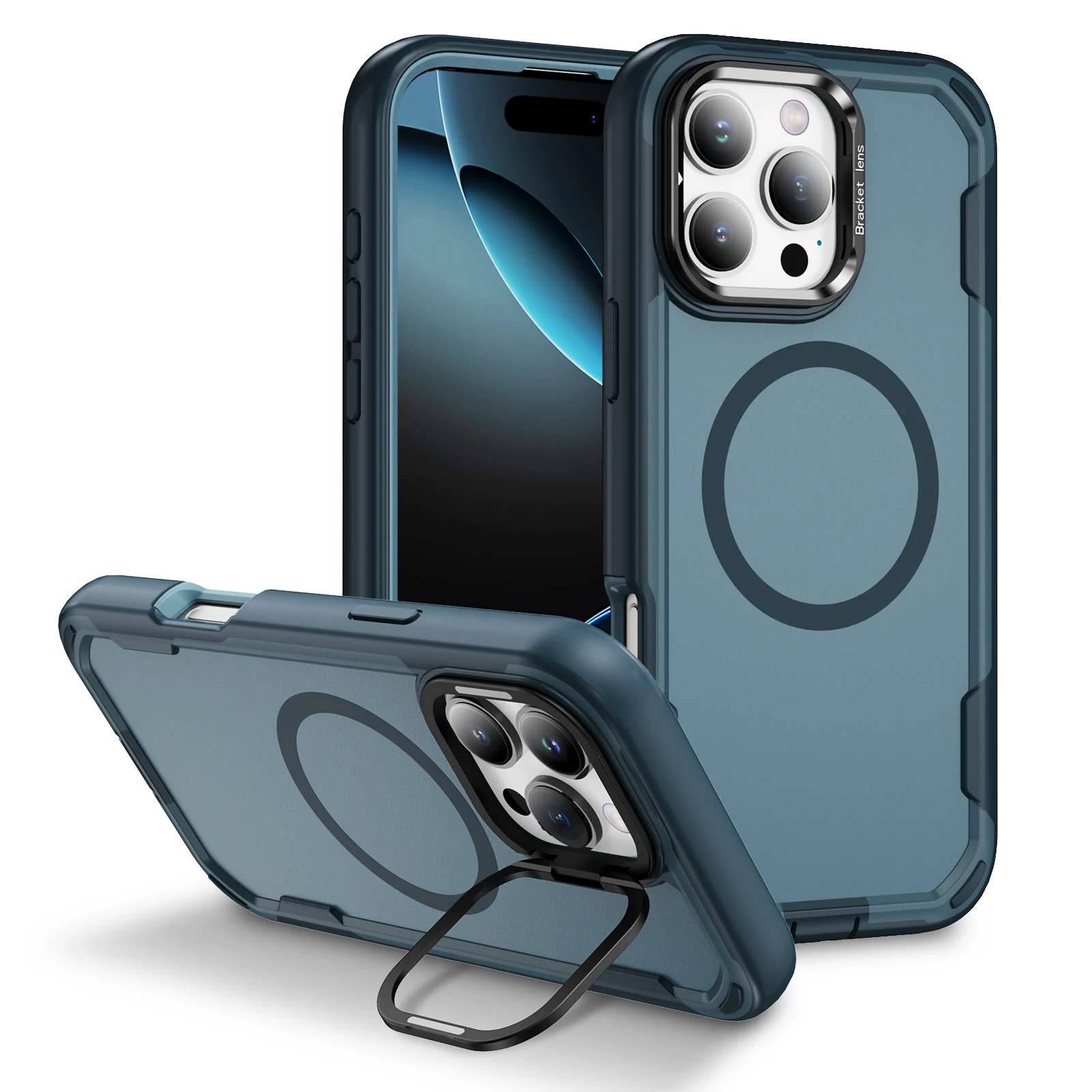 Magnetic Shockproof Full Body Camera Protective Case with MagSafe Compatibility