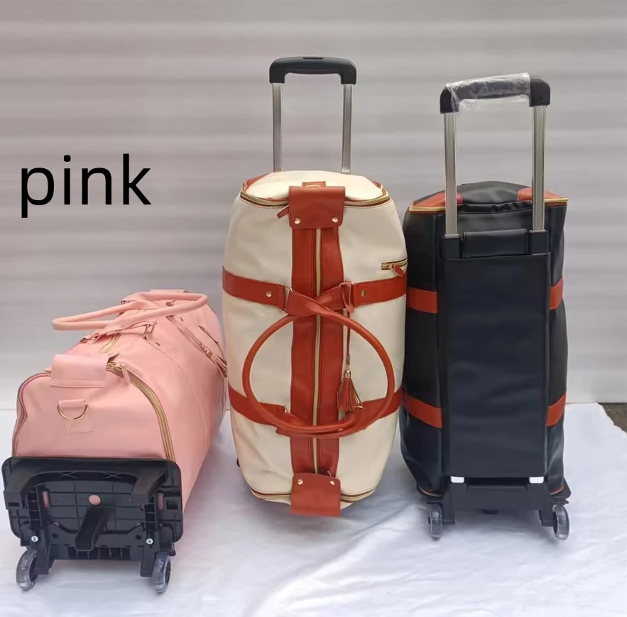 Вместительная сумка-тележка для путешествий, Модная Портативная складная сумка для фитнеса, креативные сумки для женщин и мужчин, сумка-тележка