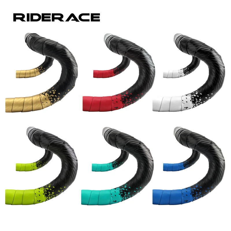 

Road Bike Handle Bar Tape EVA PU Bicycle Handlebar Tapes Belt Colorful Soft Anti-slip Shock Absorption Cycling Wrap +2 End Plug