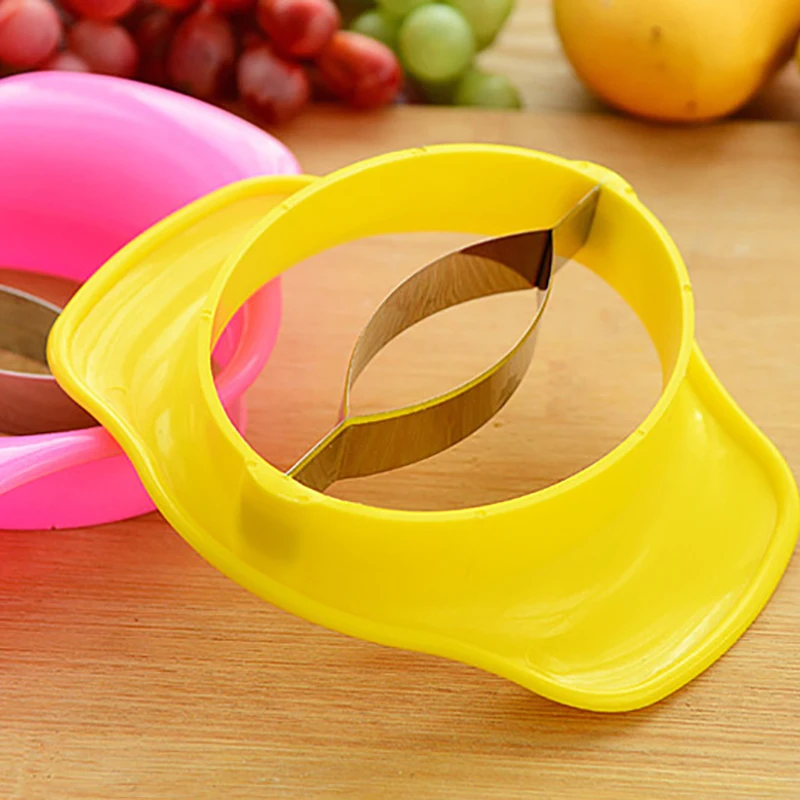 Coupe-Mangue En Inox - Trancheuse Et Dénoyauteur Professionnel Pour Fendre Et Préparer Les Mangues Facilement Ustensile Cuisine Mangue