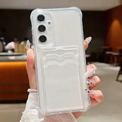 Transparent Card Holder Phone Case - Galaxy S25 Edge (Transparent color)
