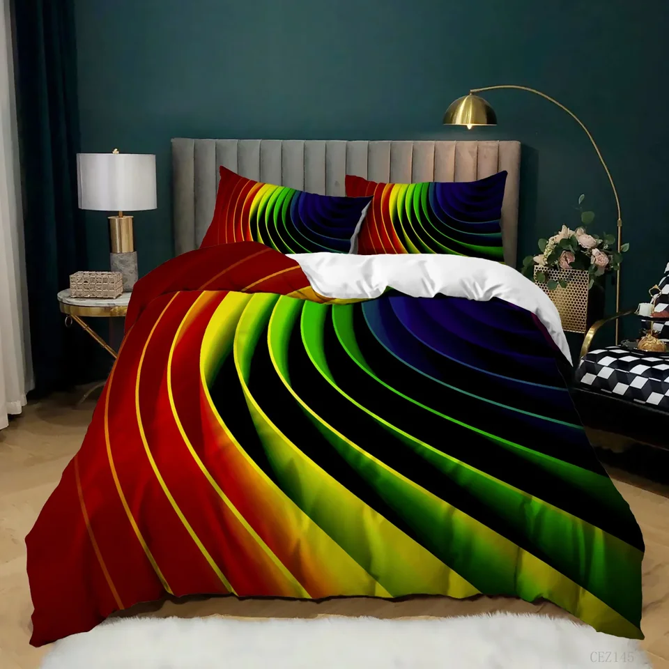 Rainbow Friends 3D Duvet Cover Pillowcases Single Double King Bedding Set Gift | UK