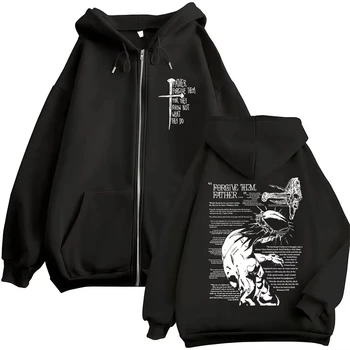 Men's 'Forgive Them Father' Zipper Hoodie
