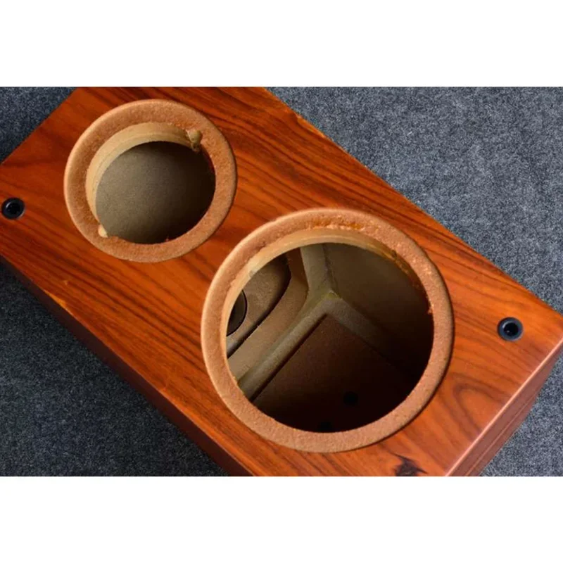 Y-071 Rosewood Veneer 5/ 6.5 /8 inch Bookshelf Speaker Empty Box HIFI Speaker Shell With Holes Modified Required (1 Pair)