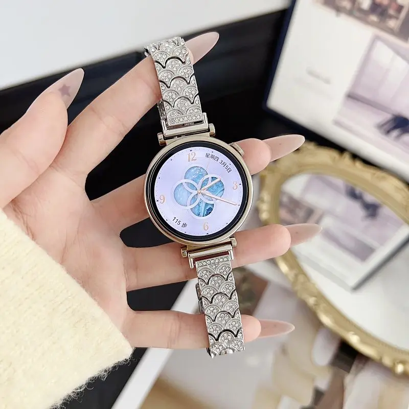 Elegant Diamond Metal Strap – Bling Jewelry Wristband Bracelet