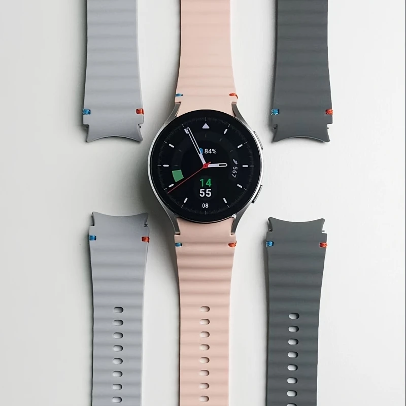 Premium Silicone Sport Band for Smartwatches - Versatile 44mm/40mm Strap