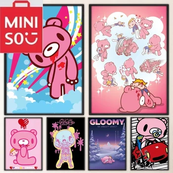 MINISO dessin animé g-gloomy ours fantaisie diamant peinture mur pour salon Bar Vintage décoratif diamant peinture milieu 1