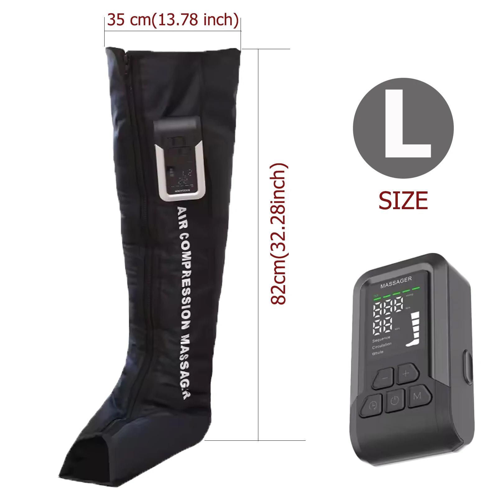 Air Compression Recovery System, Professional Sequential Training device, Foot Leg Recovery Boots for Improved Circulation
