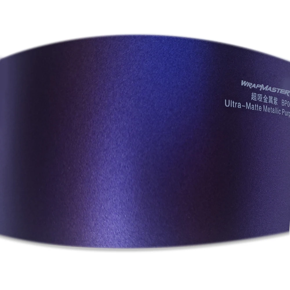 Ultral Matte Metal Flake Vinyl Custom Carbon Fiber Parts Custom Auto Wrap Light Purple