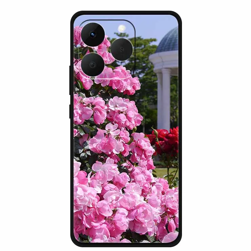 Sleek Black Silicone Phone Case - Soft TPU Protective Bumper Cover